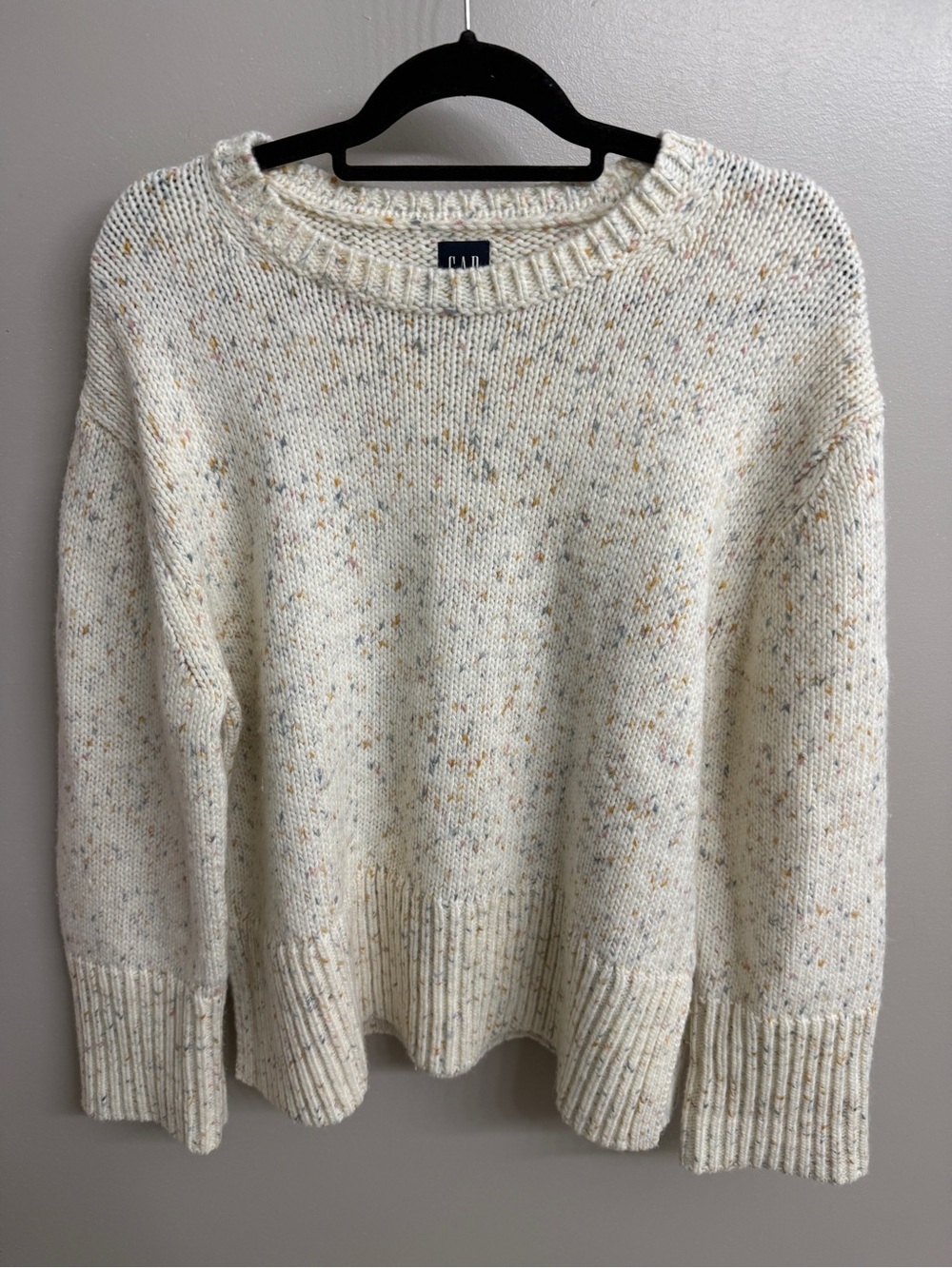 Gap 24/7 Split-Hem Confetti Sweater Women's M